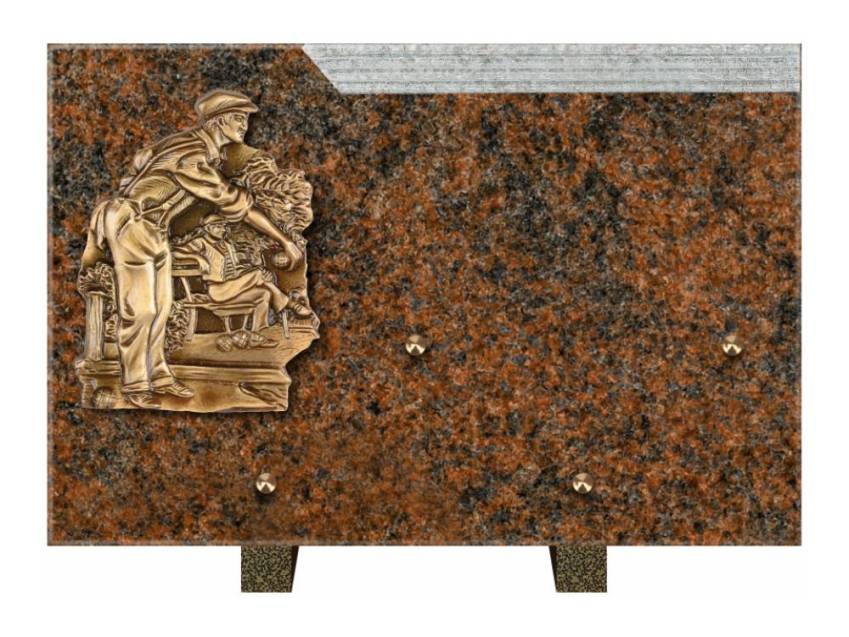 Romantic Rectangle Granite Plaque.