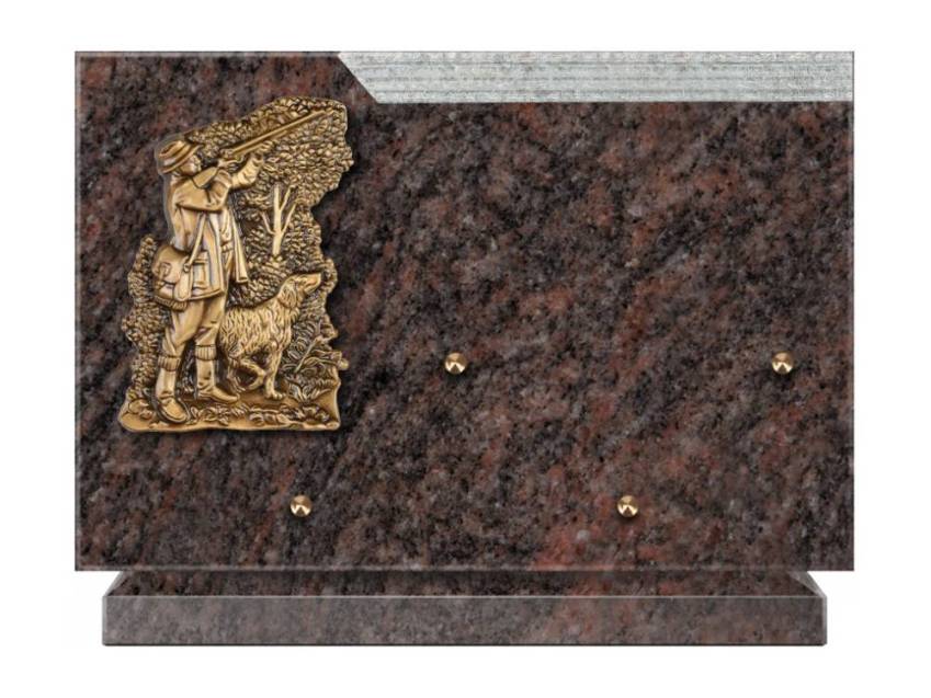 Plaque Granit Rectangle romantique