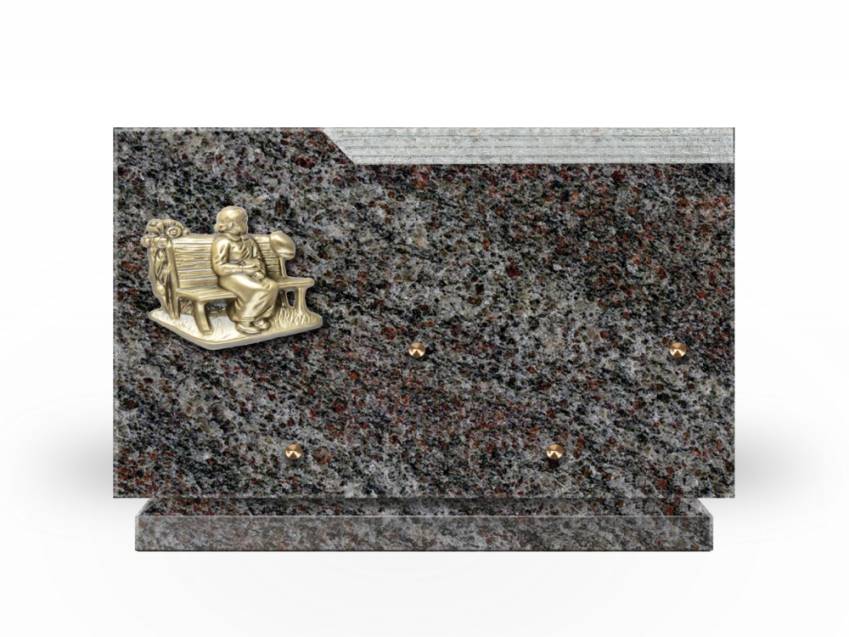 Plaque Granit Rectangle romantique