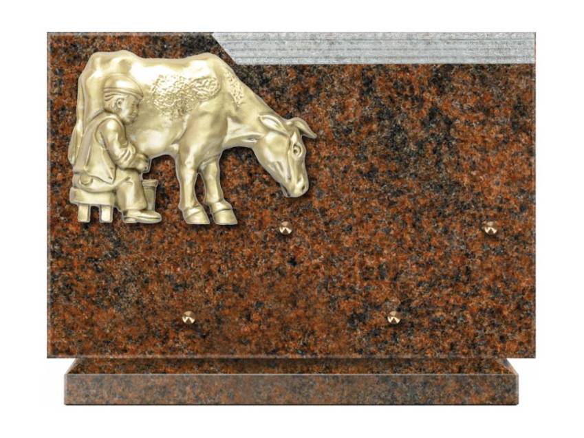 Romantic Rectangle Granite Plaque.