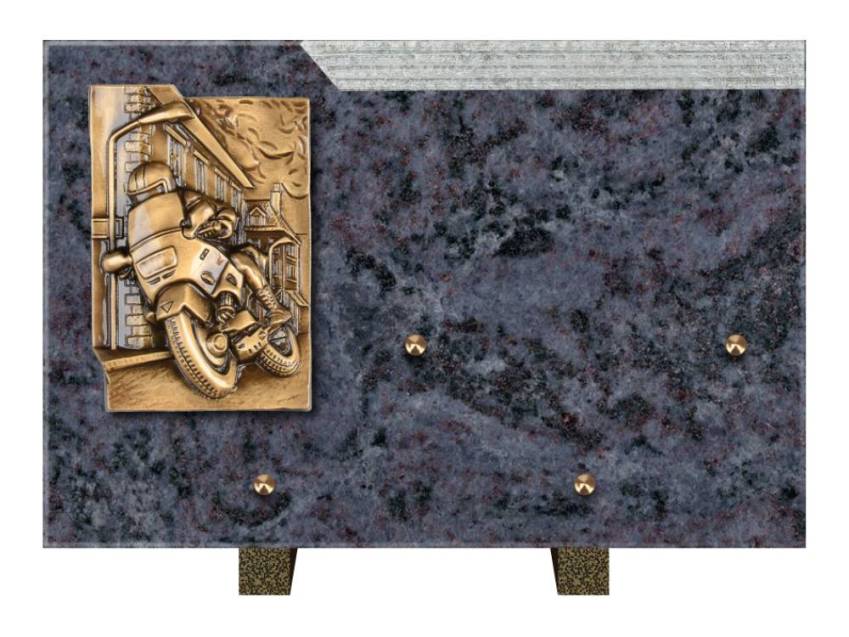 Romantic Rectangle Granite Plaque.