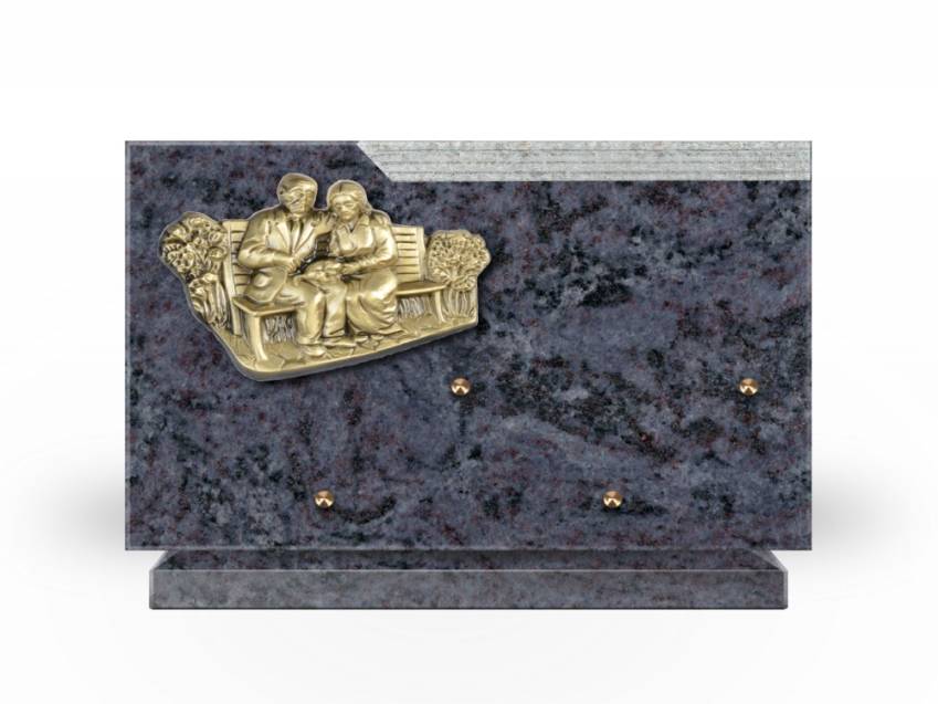 Plaque Granit Rectangle romantique