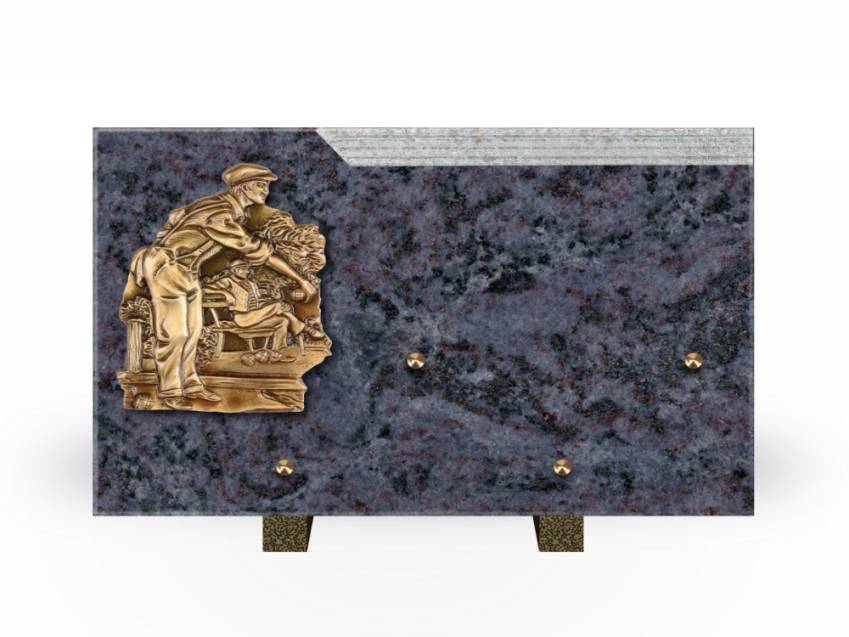 Romantic Rectangle Granite Plaque.