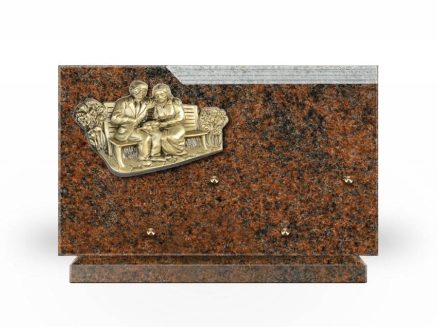 Romantic Rectangle Granite Plaque.