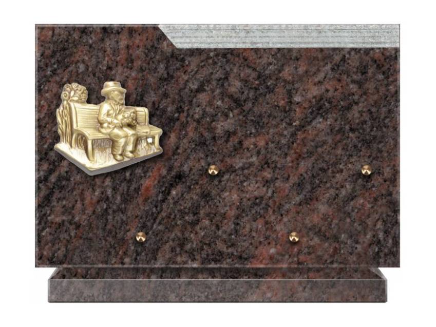 Romantic Rectangle Granite Plaque.