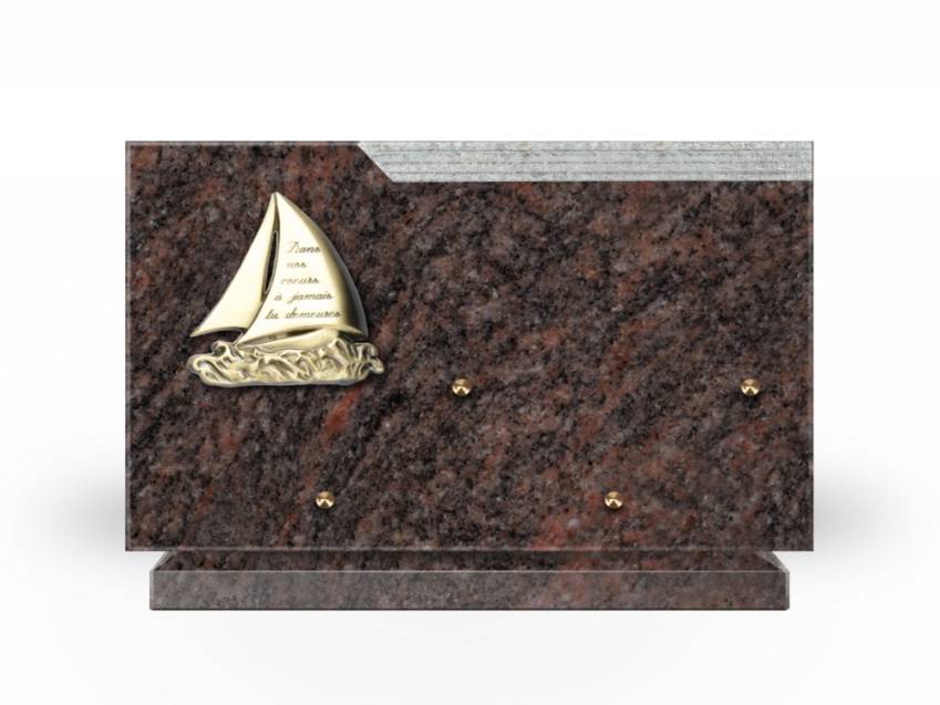 Plaque Granit Rectangle romantique