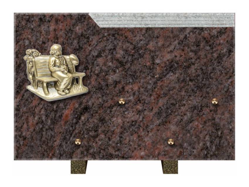 Romantic Rectangle Granite Plaque.