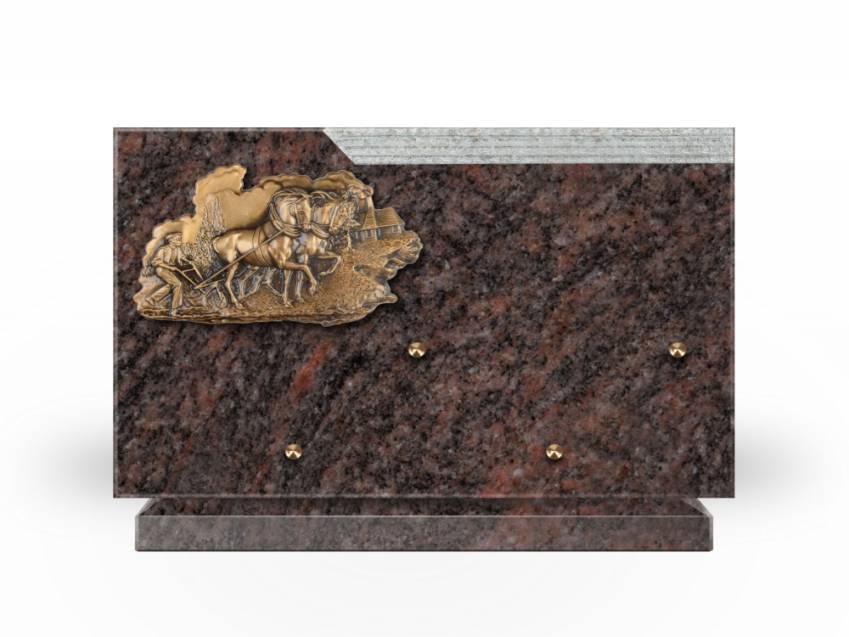 Romantic Rectangle Granite Plaque.