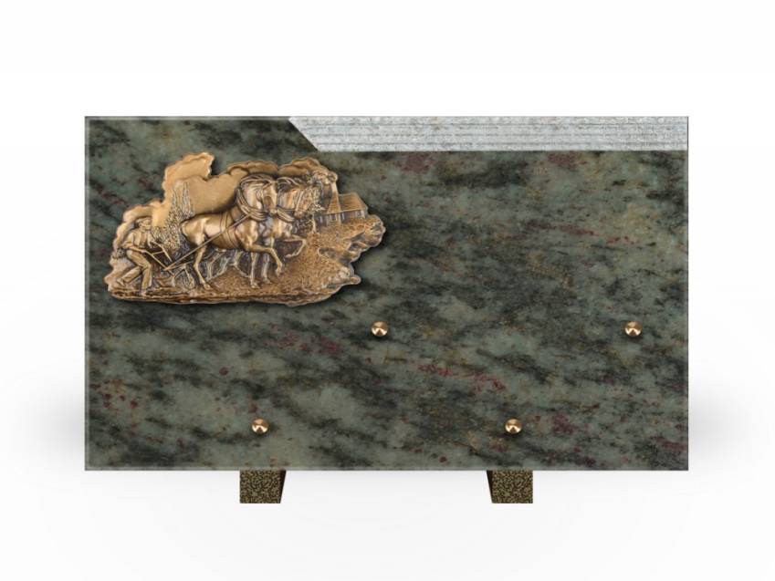 Romantic Rectangle Granite Plaque.