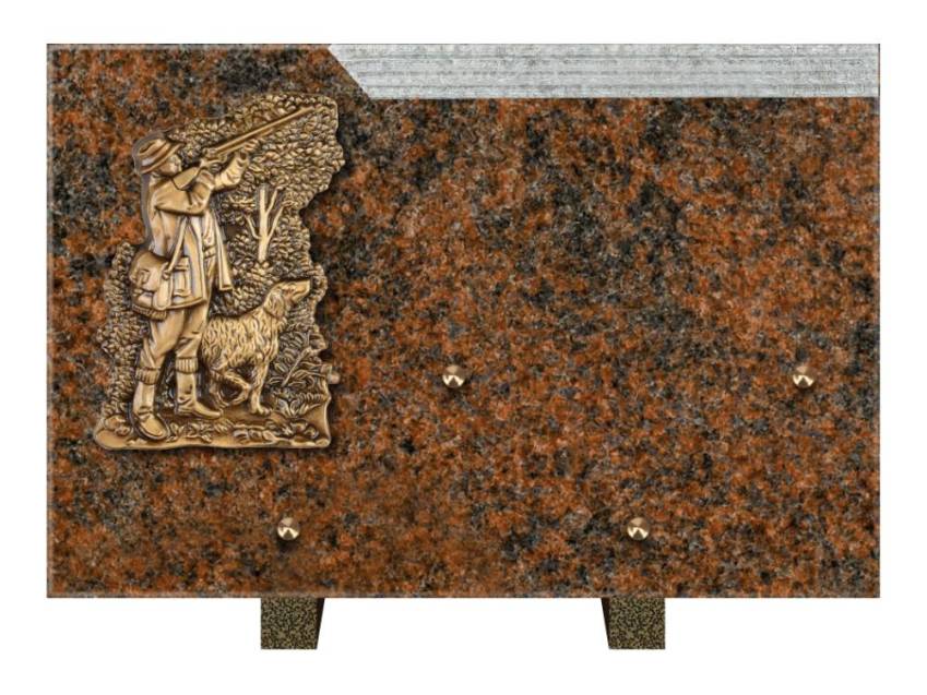 Plaque Granit Rectangle romantique