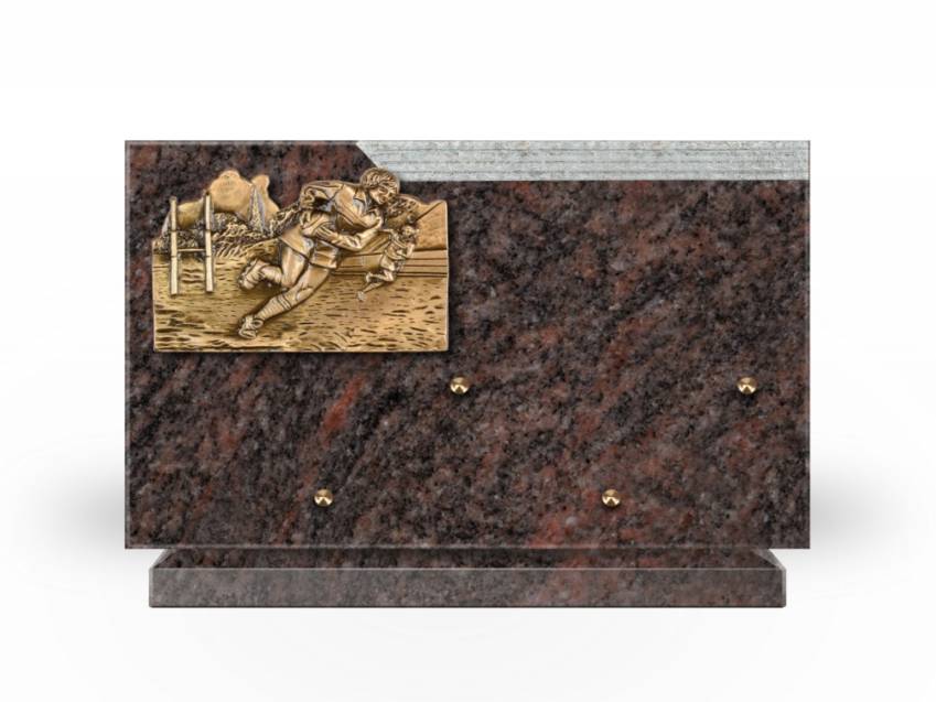 Romantic Rectangle Granite Plaque.