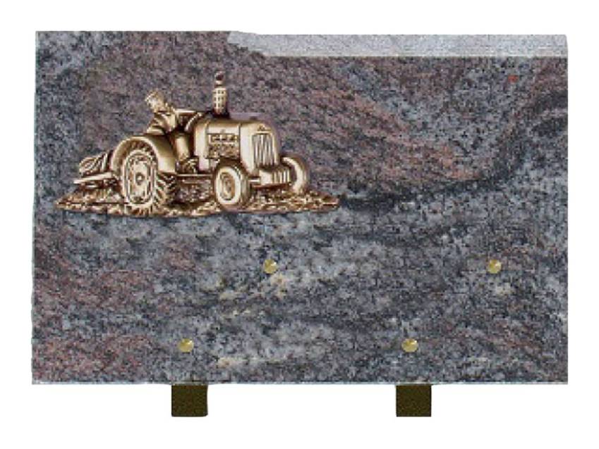 Plaque Granit Rectangle romantique