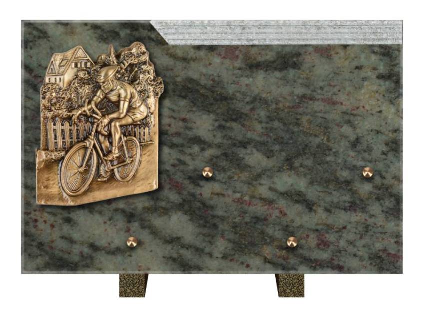 Plaque Granit Rectangle romantique