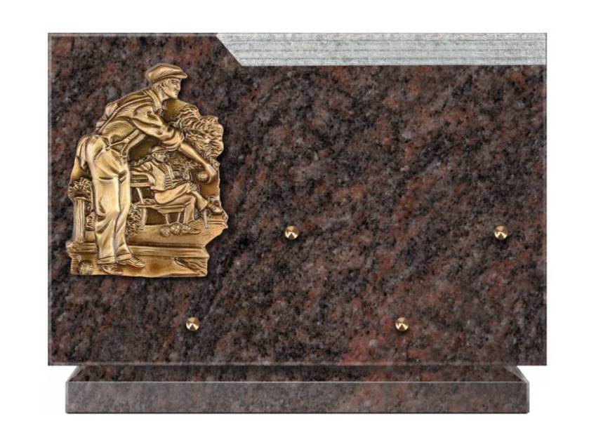 Plaque Granit Rectangle romantique