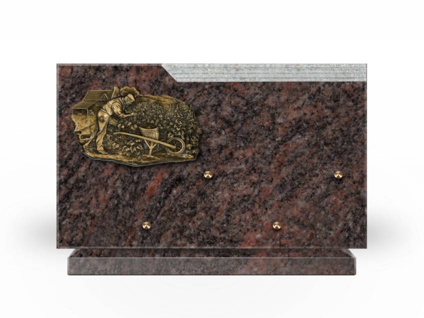 Plaque Granit Rectangle romantique