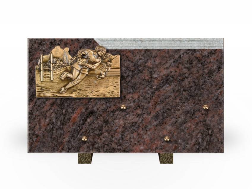 Romantic Rectangle Granite Plaque.