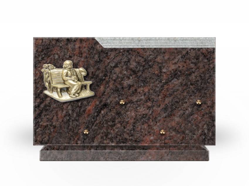 Romantic Rectangle Granite Plaque.