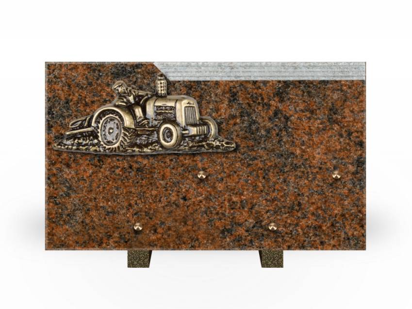 Romantic Rectangle Granite Plaque.