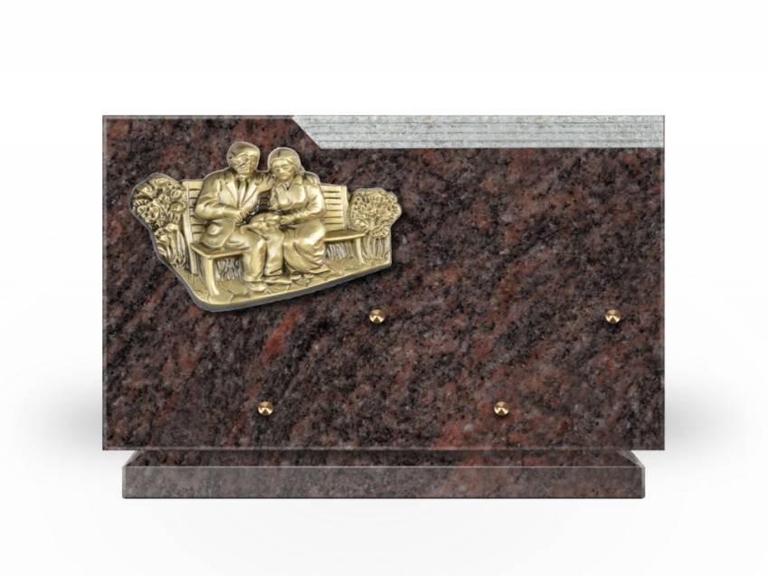 Romantic Rectangle Granite Plaque.