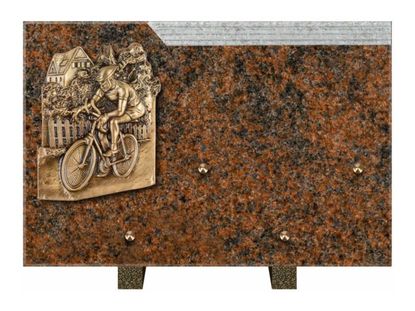 Romantic Rectangle Granite Plaque.