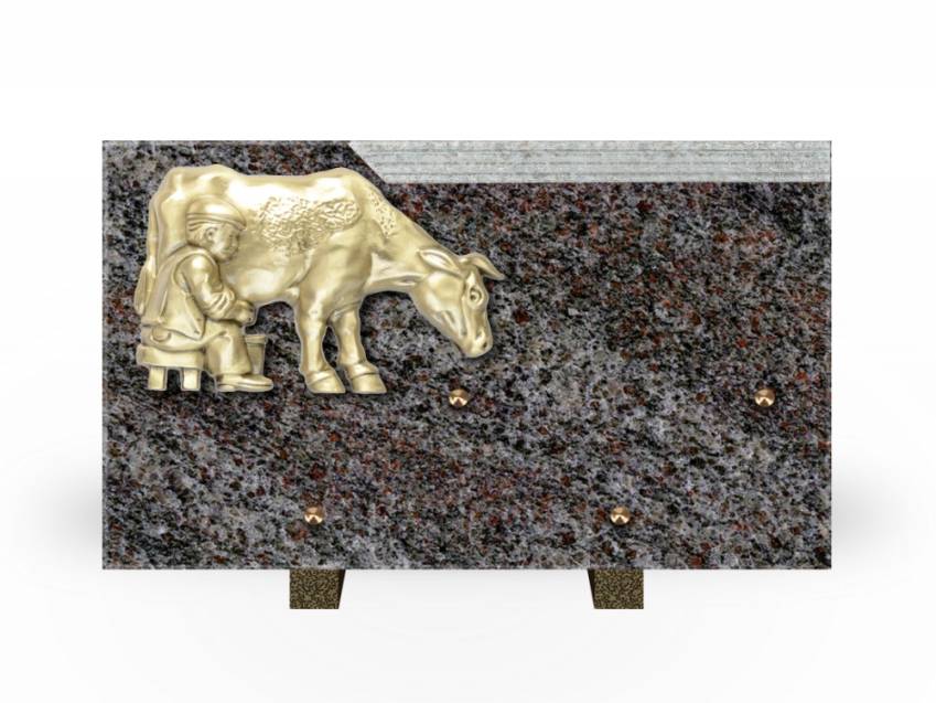 Romantic Rectangle Granite Plaque.