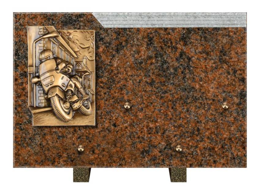 Romantic Rectangle Granite Plaque.