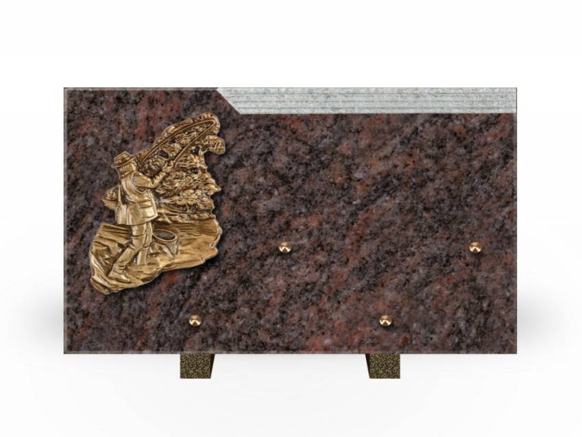 Romantic Rectangle Granite Plaque.