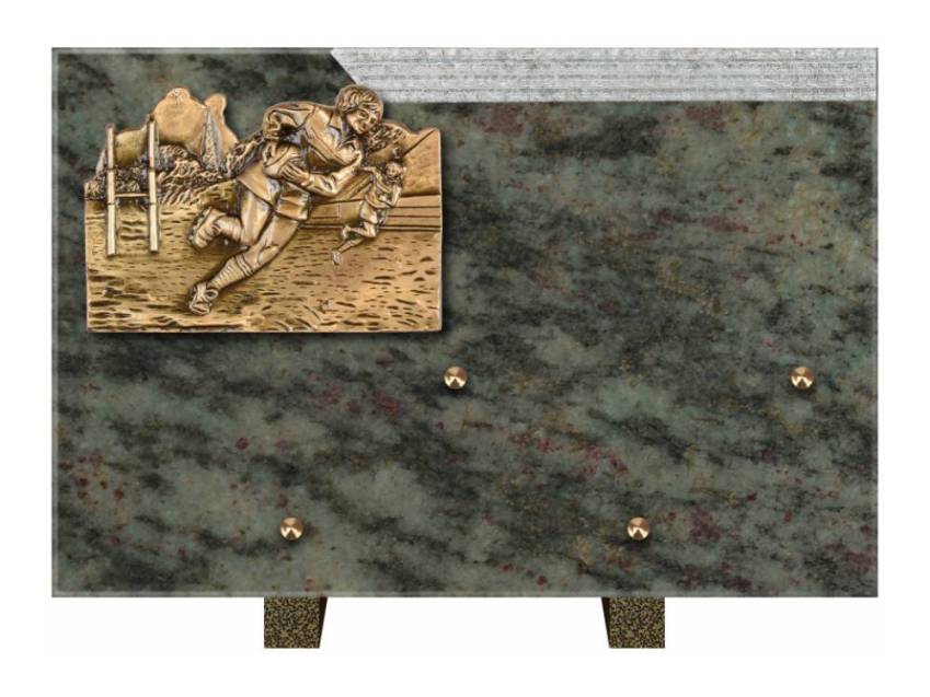 Romantic Rectangle Granite Plaque.