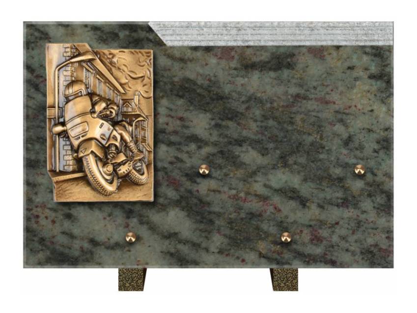 Romantic Rectangle Granite Plaque.