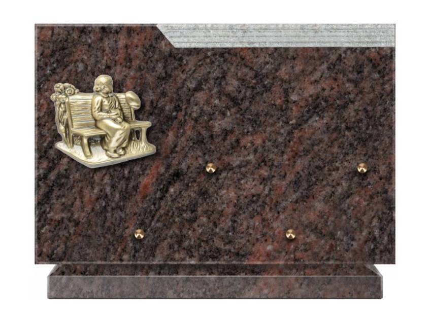 Plaque Granit Rectangle romantique