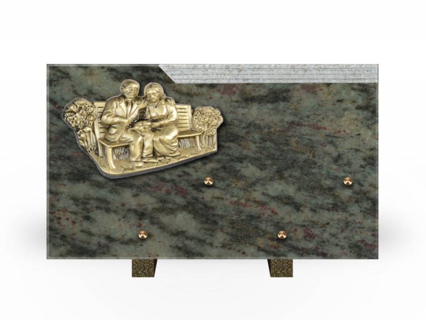 Romantic Rectangle Granite Plaque.