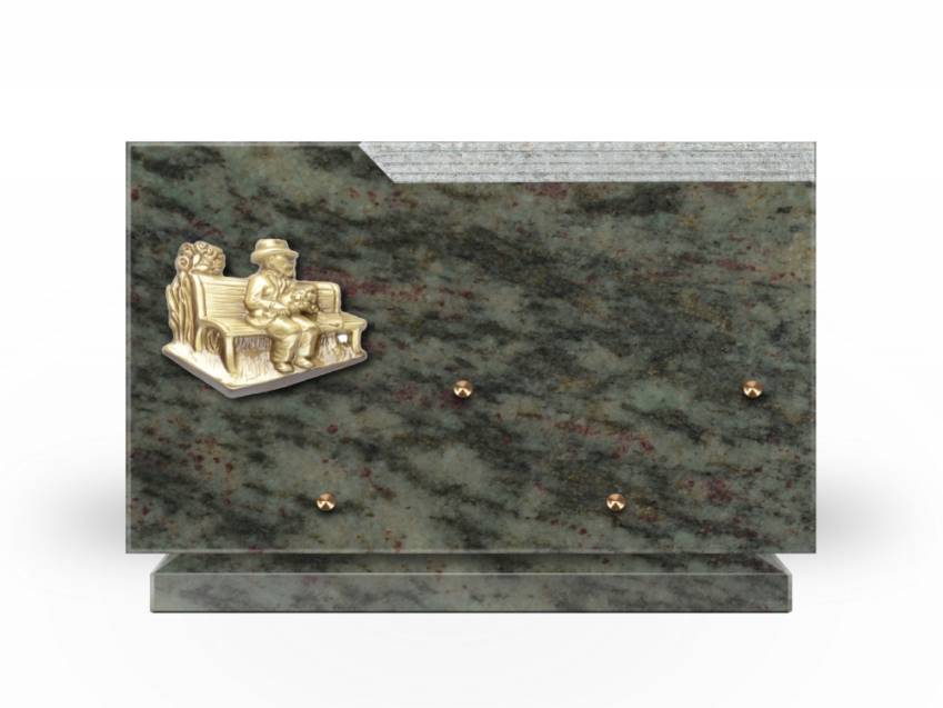 Plaque Granit Rectangle romantique