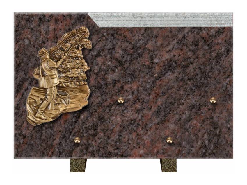 Romantic Rectangle Granite Plaque.