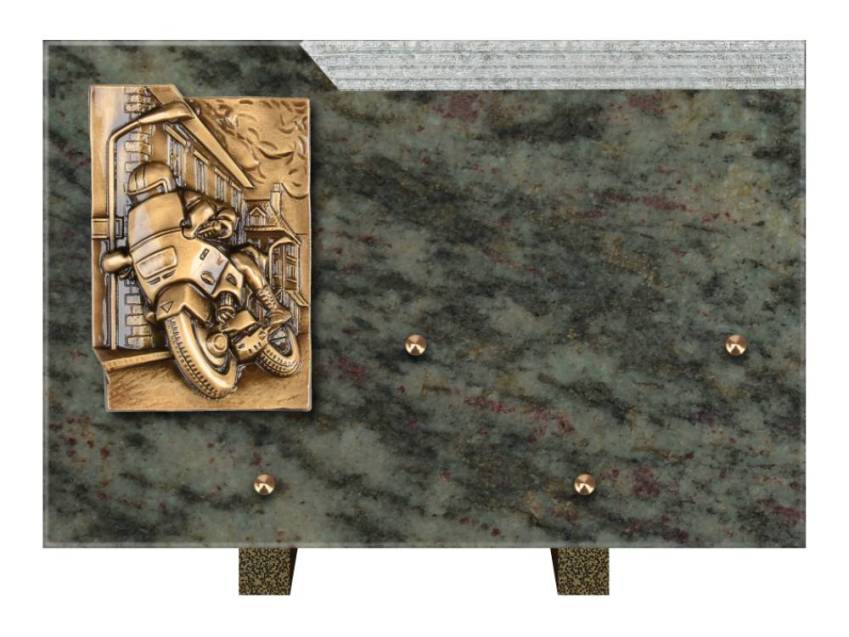 Romantic Rectangle Granite Plaque.