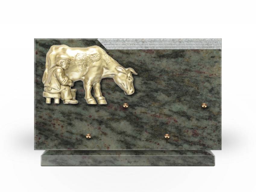 Romantic Rectangle Granite Plaque.