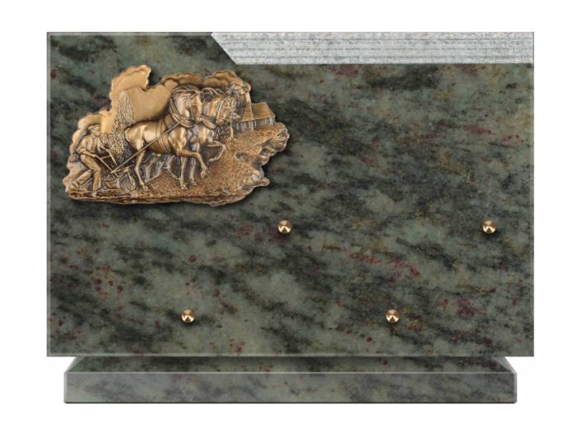 Romantic Rectangle Granite Plaque.