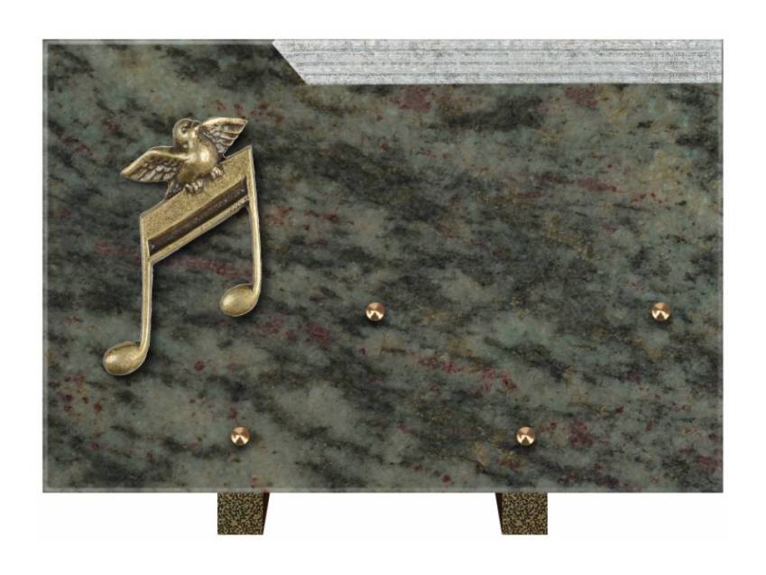 Romantic Rectangle Granite Plaque.