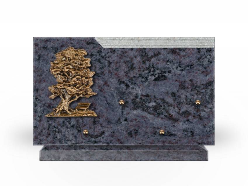 Romantic Rectangle Granite Plaque.