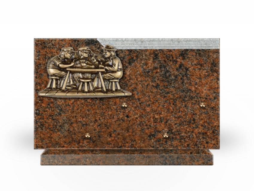 Plaque Granit Rectangle romantique