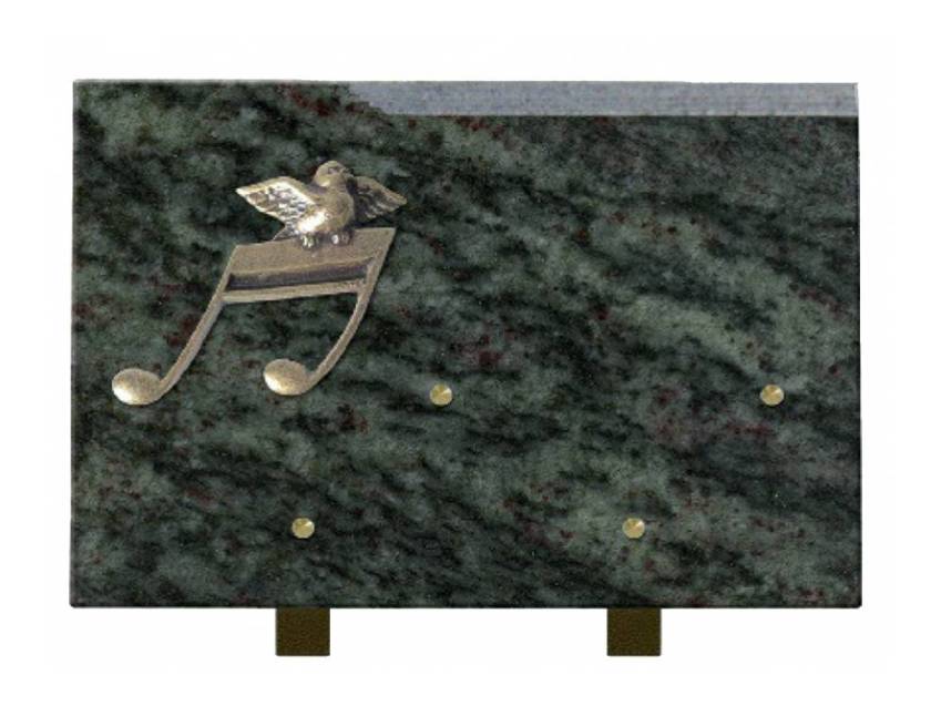 Romantic Rectangle Granite Plaque.