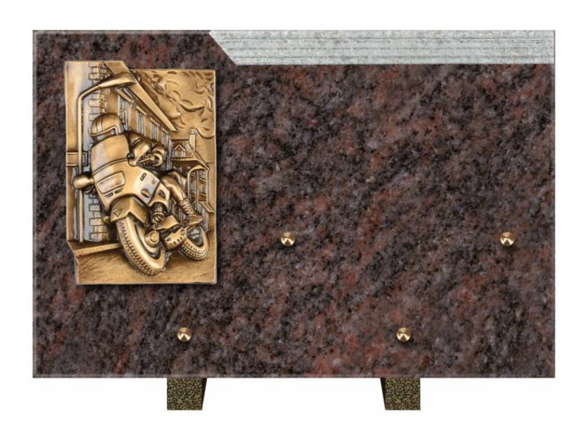 Romantic Rectangle Granite Plaque.