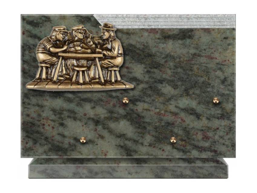 Plaque Granit Rectangle romantique