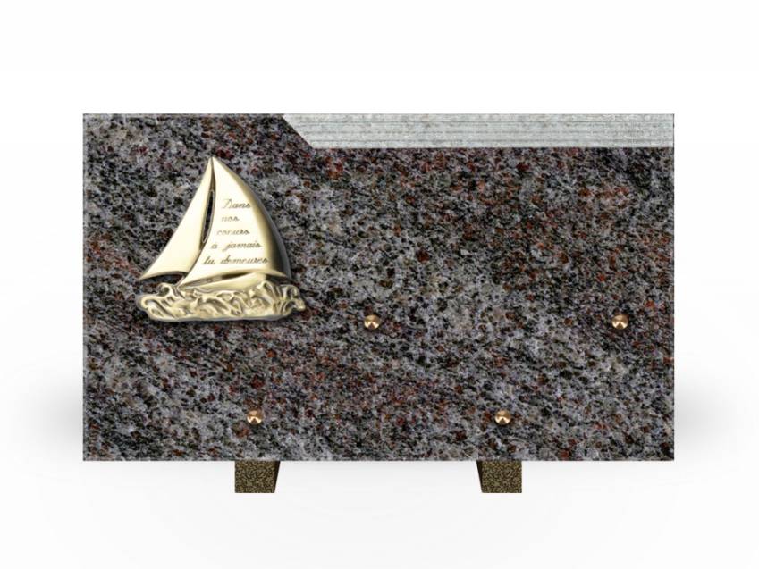 Romantic Rectangle Granite Plaque.