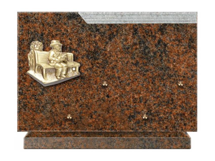 Romantic Rectangle Granite Plaque.