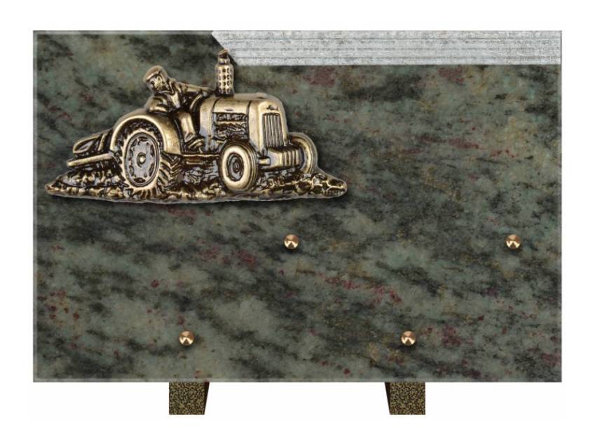 Romantic Rectangle Granite Plaque.