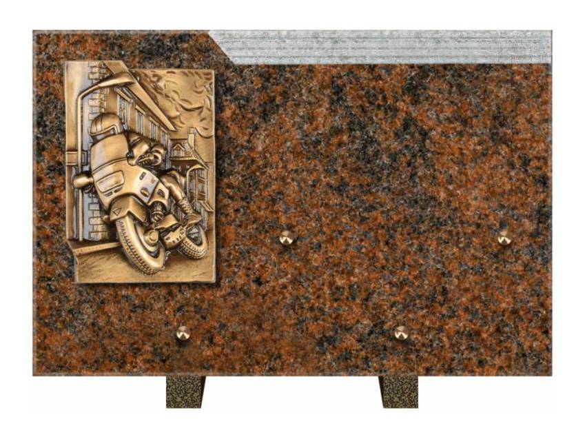 Romantic Rectangle Granite Plaque.