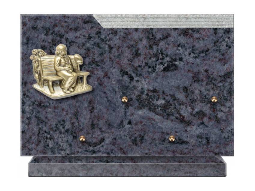 Plaque Granit Rectangle romantique