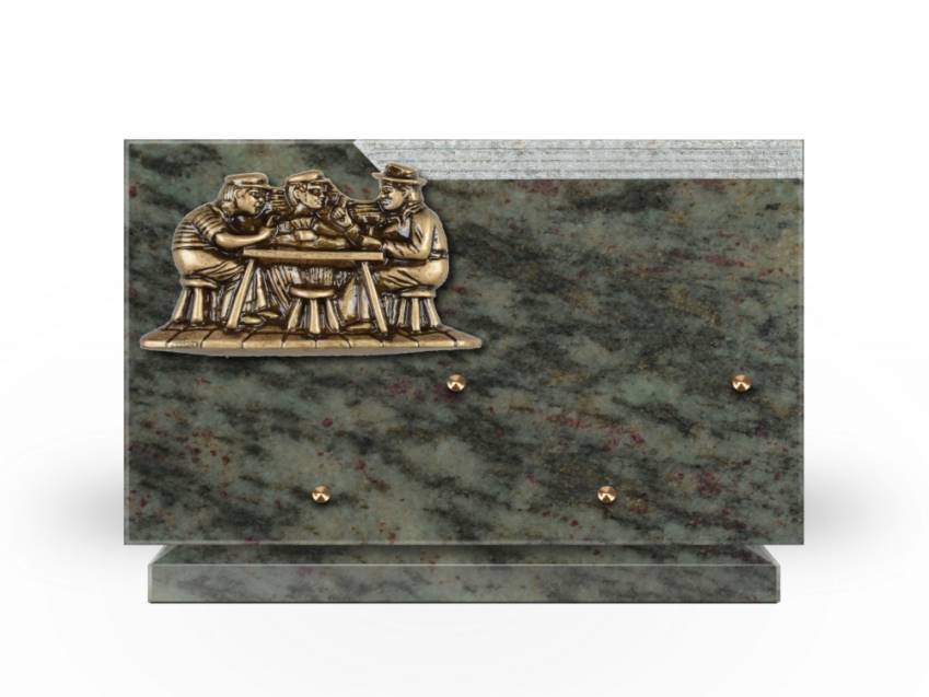 Romantic Rectangle Granite Plaque.