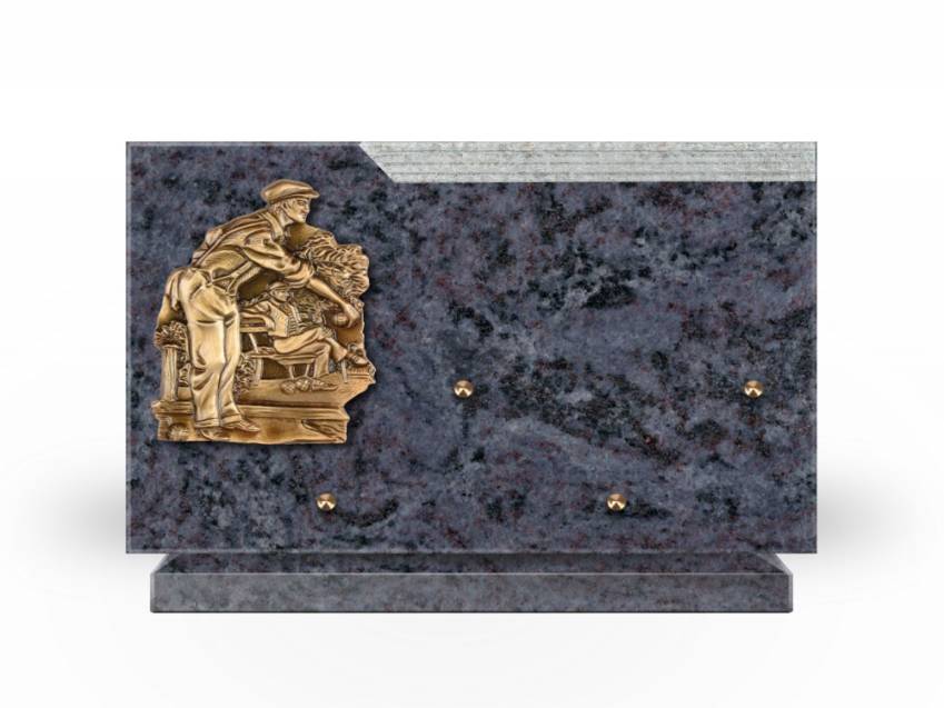 Romantic Rectangle Granite Plaque.