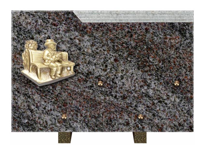 Romantic Rectangle Granite Plaque.